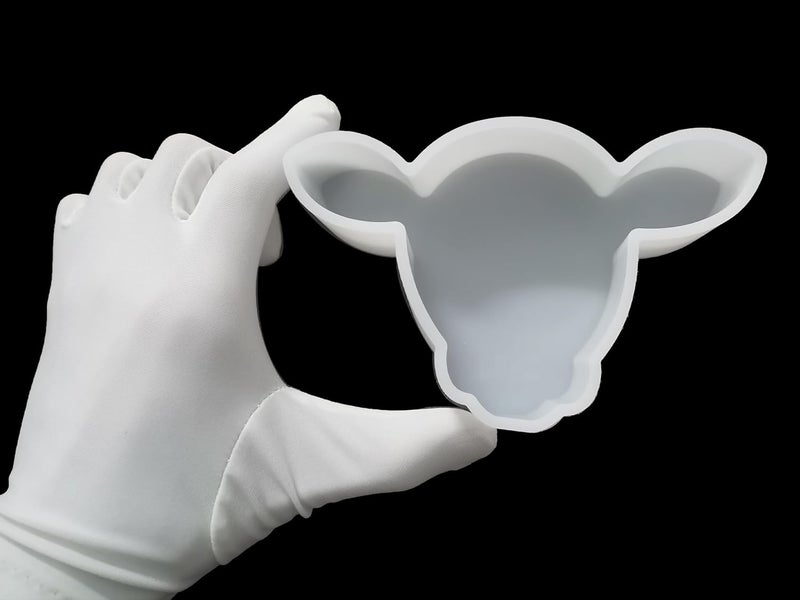 Fuehbur 【300+ Design Optional】 Cow Head Shape Freshie Mold, Silicone Epoxy Resin Molds for Car Freshies, Aroma Beads, Soap Mould, Candle Mould, Pendant Mould-Oven Safe - Image 5